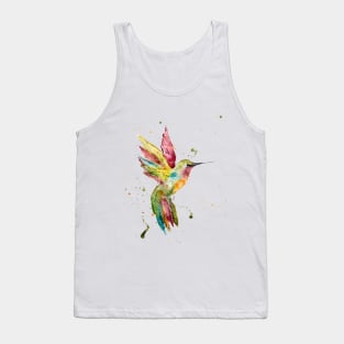 Watercolor Hummingbird Tank Top